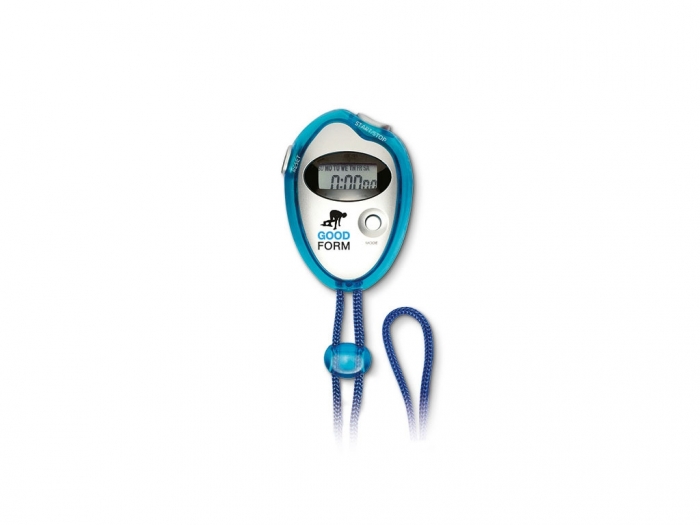 Digital stopwatch with necklace