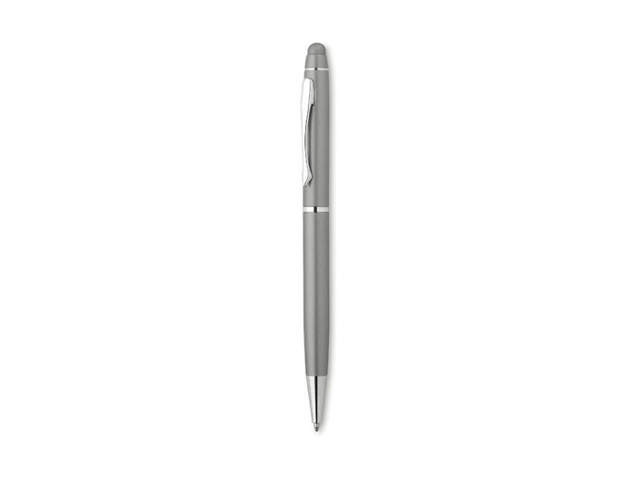 Aluminium ball pen with soft touch tip