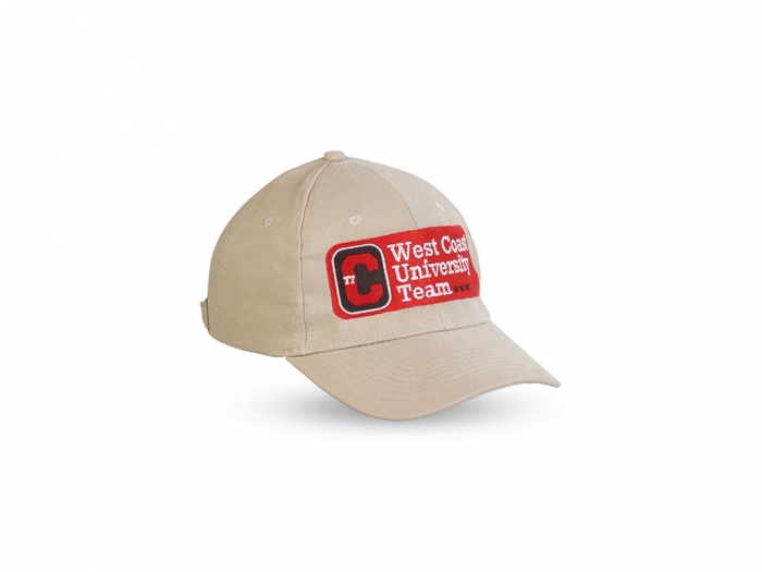 Baseball cap with adjustable rear strap