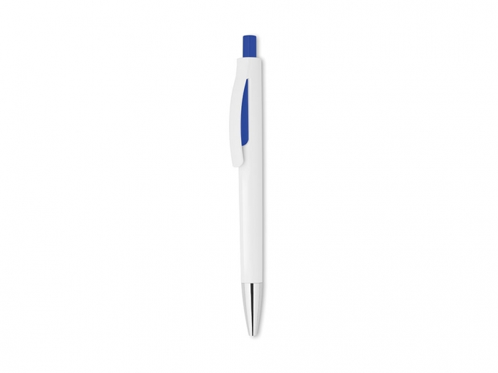 Retractable pen with white bar