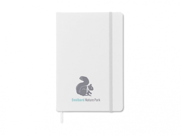 A5 notebook with lined pages