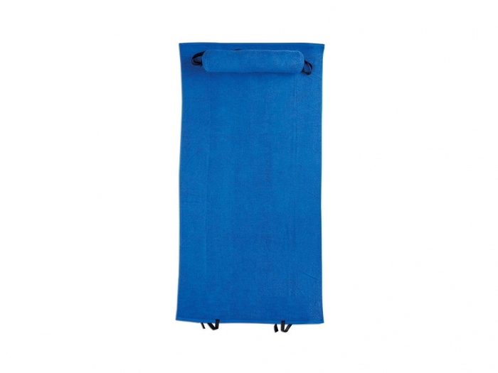 Foldable beach towel with pillow