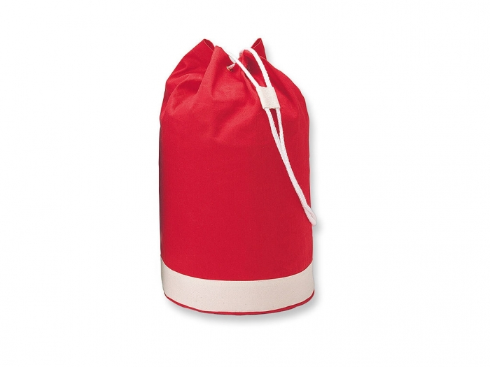 Cotton duffle bag bicolour
