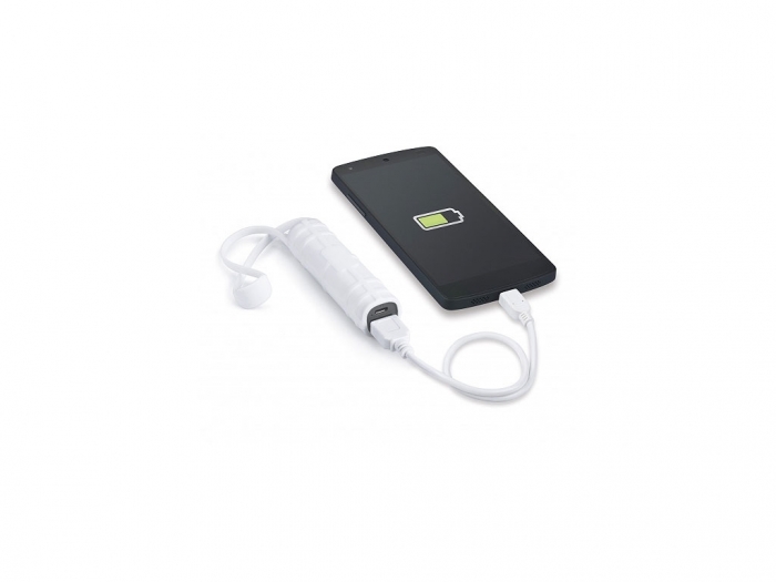 Power bank with a silicone jacket