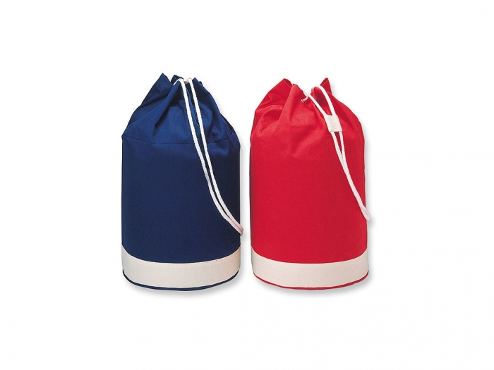 Cotton duffle bag bicolour