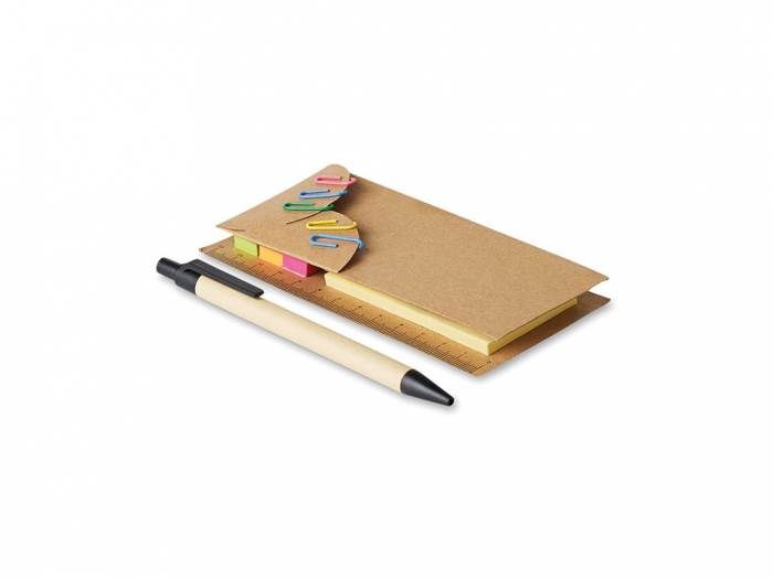 Sticky notes in paper card