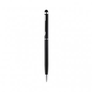 Shiny Chrome Clip Ball Pen with Stylus