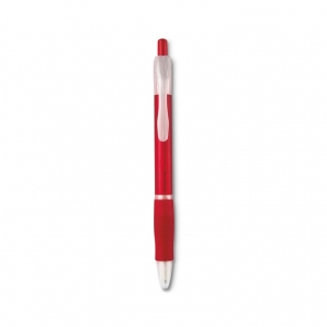 Ball pen with rubber grip