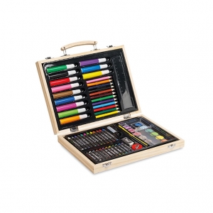 Artist's Set in Wooden Box