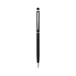 Shiny Chrome Clip Ball Pen with Stylus