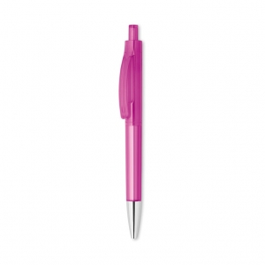 Transparent push button pen
