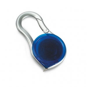 Measuring tape with carabiner