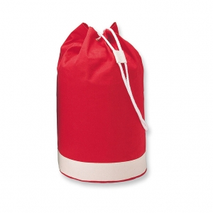 Cotton duffle bag bicolour