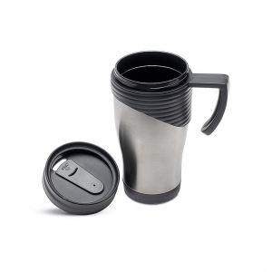 Stainless steel travel mug