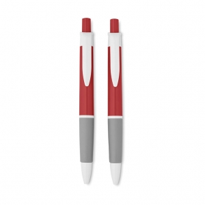 Pen set in tube shaped box