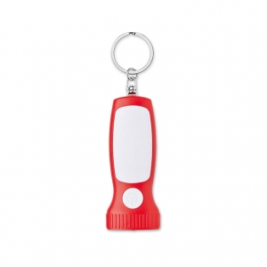Key ring with light in torch