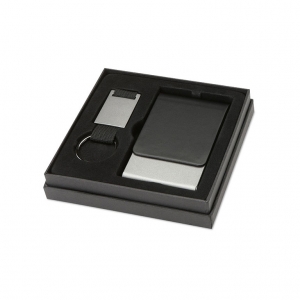 Key ring and card holder set