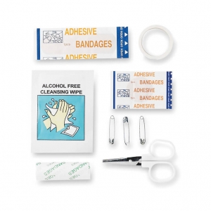 First aid kit in tin box