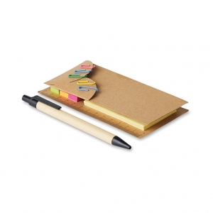 Sticky notes in paper card