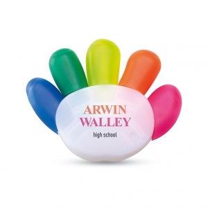 5 Colour Highlighter in Hand Shape