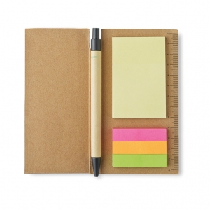 Sticky notes in paper card