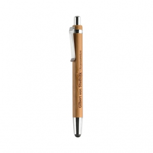 Ball pen in ABS and bamboo